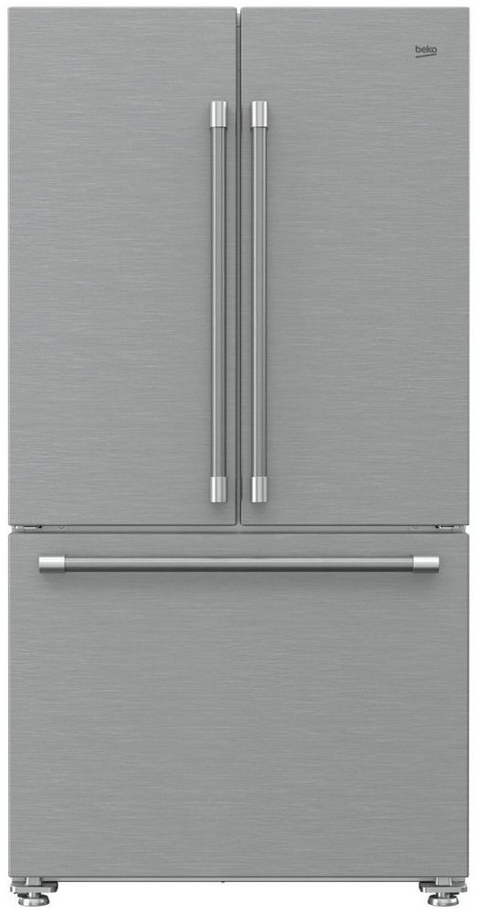 Beko 7293749581 18.7 Cu. Ft. Fingerprint Free Stainless Steel French Door Refrigerator - BFFD3622SS