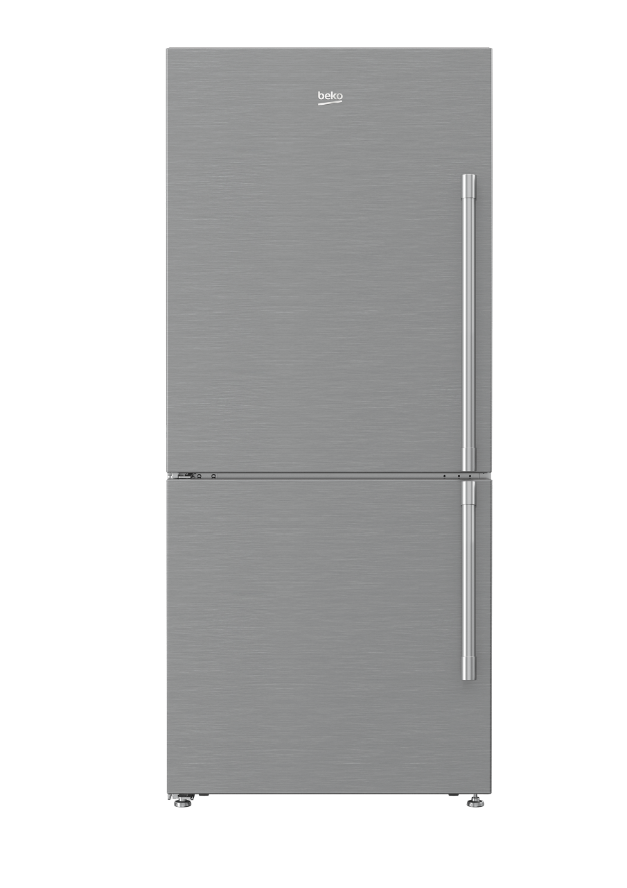 Beko 7289749581 30" Freezer Bottom Stainless Steel Refrigerator (Left Hinge) - BFBF3018SSL