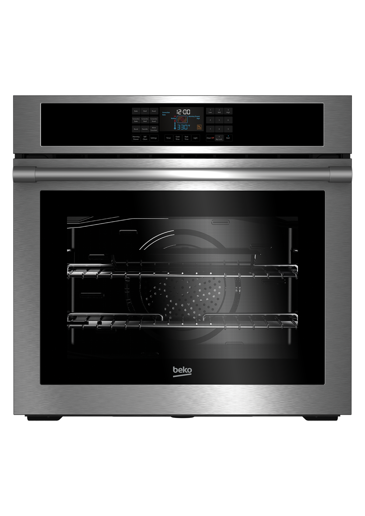 Beko 7735687907 30" Stainless Steel Single Wall Oven - WOS30100SS