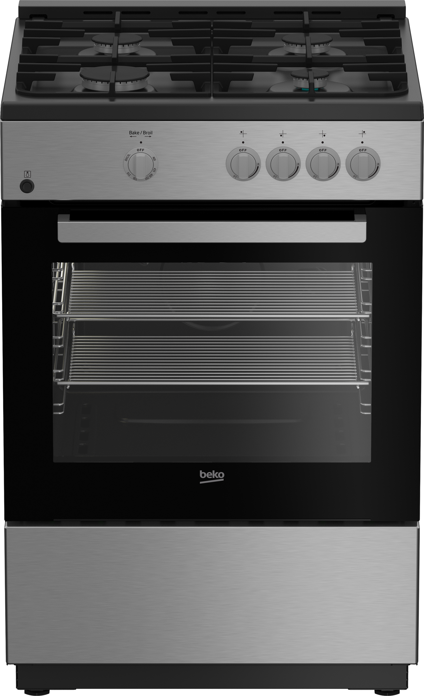 Beko 7737487904 24" Stainless Steel Slide-In Gas Range - SLGR24410SS