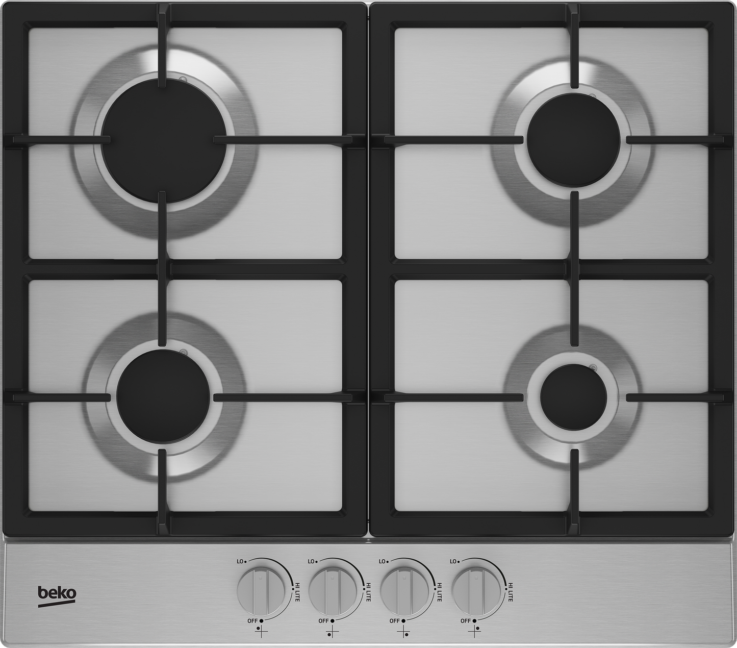 Beko 7750188336 24" Built-In Gas Cooktop with 4 Burners - BCTG24400SS