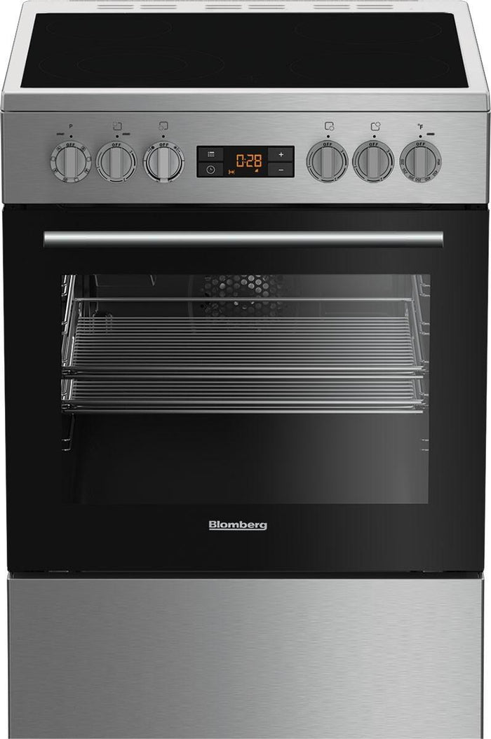 Beko 7732187986 24 inch freestanding electric range with true European convection and 2.51 cu. Ft. capacity - Berc24102Ss