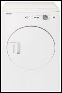 Beko 7185881200 24 Inch Electric Dryer with 3.67 cu. ft. Capacity, 16 Programs, Automatic Sensor Drying - Dv17540 Nbl00