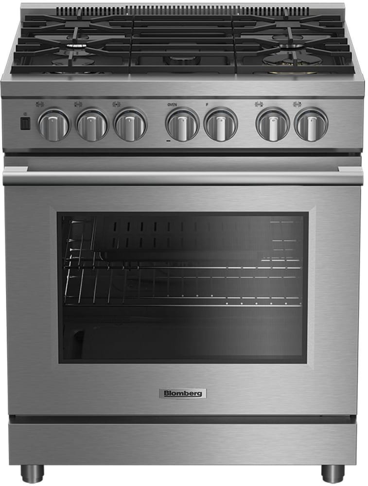 Beko 7732187914 30 Inch Pro Style Dual Fuel Range with 5 Sealed Burners Total, 2 20,000 BTU Wok Burners, Simmer Burner - Bdfp34550Ss