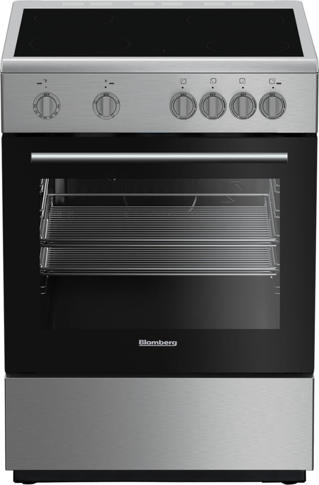 Beko 7732187984 24 Inch Freestanding Electric Range with 4 Smooth top Elements, 2.51 cu. ft. Capacity - Beru24202Ss