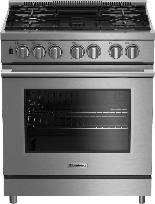 Beko 7732187913 30 Inch Pro Gas Range with 5 Sealed Burners, 5.7 cu. ft. Capacity, Convection, Power Burner, Self-Cleaning - Bgrp34520Ss