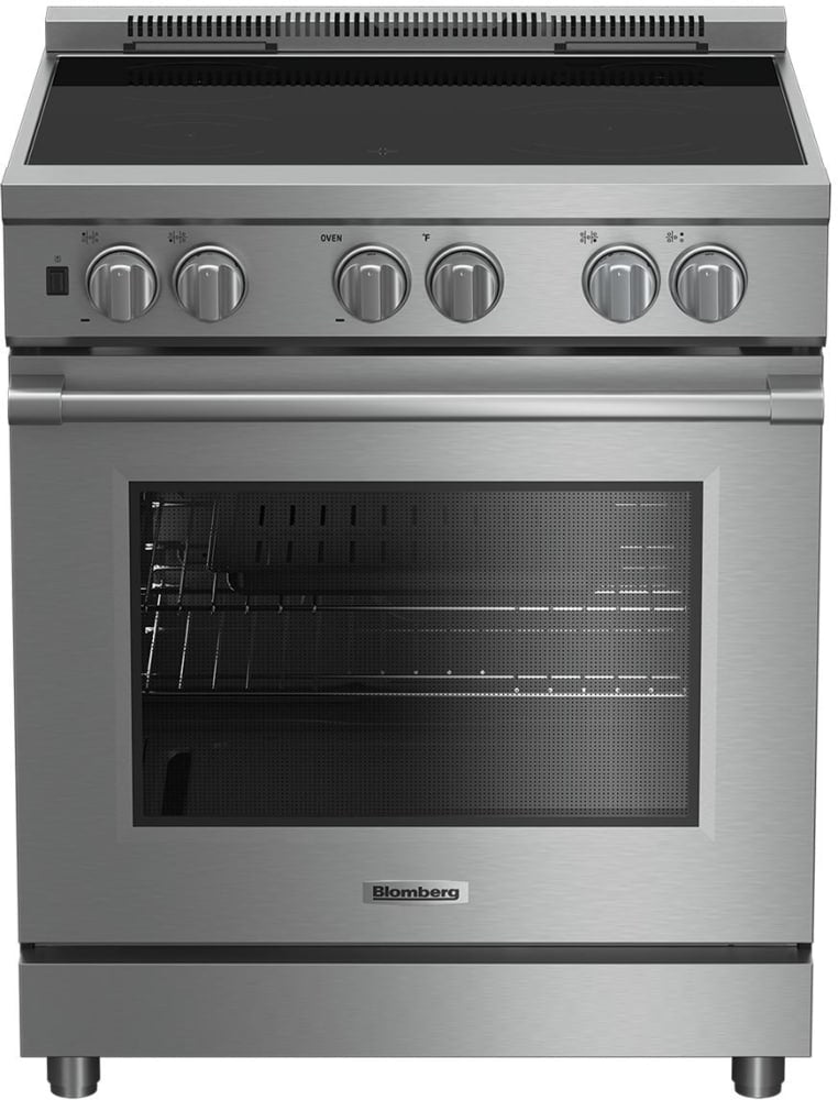 Beko 7732187916 30 Inch Induction Range with 4 Induction Zones, 5.7 cu. ft. Capacity, European Convection, Meat Probe - Birp34450Ss