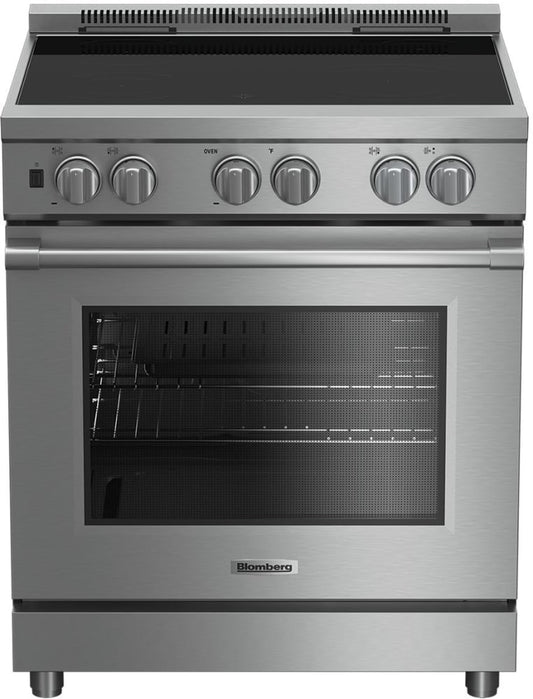 Beko 7732187916 30 Inch Induction Range with 4 Induction Zones, 5.7 cu. ft. Capacity, European Convection, Meat Probe - Birp34450Ss