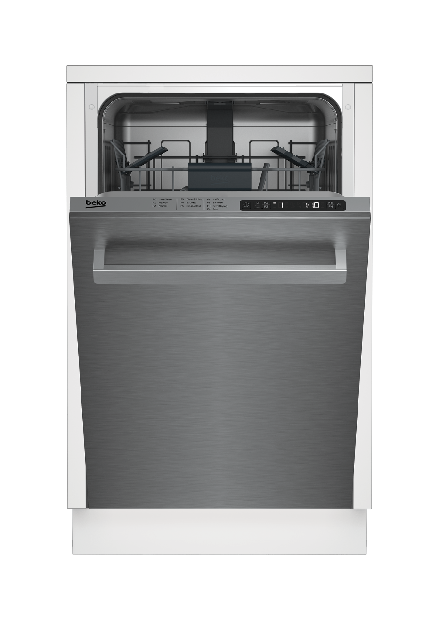 Beko 7687469535 18-Inch Fully Integrated Front Handle Dishwasher - DDS25842X