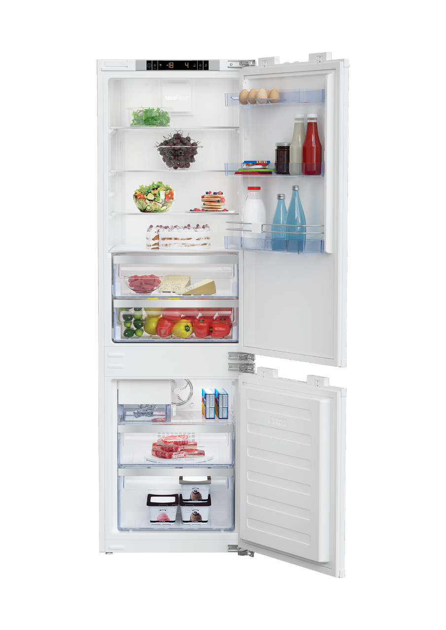 Beko 7288947514 24" Freezer Bottom Built-In Refrigerator with Auto Ice Maker - BBBF2410IM