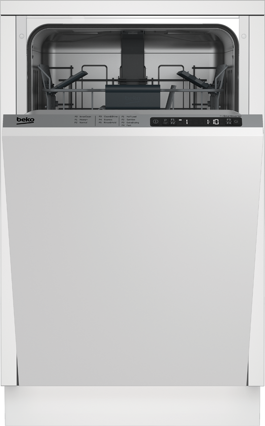 Beko 7687569535 18 Inch Fully Integrated Panel Ready Dishwasher with 8 Place Settings - DIS25842
