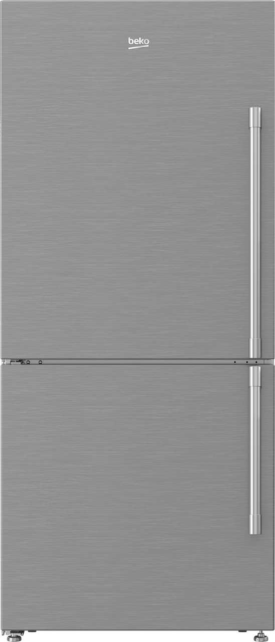 Beko 7284047594 30" Freezer Bottom Stainless Steel Refrigerator with Auto Ice Maker (Left Hinge) - BFBF3018SSIML