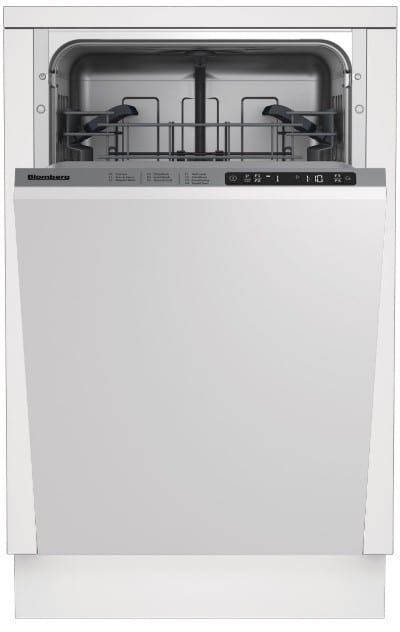 Beko 7635869535 18 Inch Built-In Dishwasher with 8 Place Settings, 4 Functions, 5 Programs, 48 dBA Operation and Concealed Element: Panel Ready - Dws51500Fbi