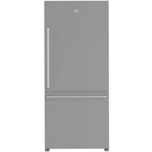 Beko 8700000763 30-Inch Bottom Freezer Refrigerator with Stainless Steel Finish and Modern Cooling Technology - BFBD30216SS