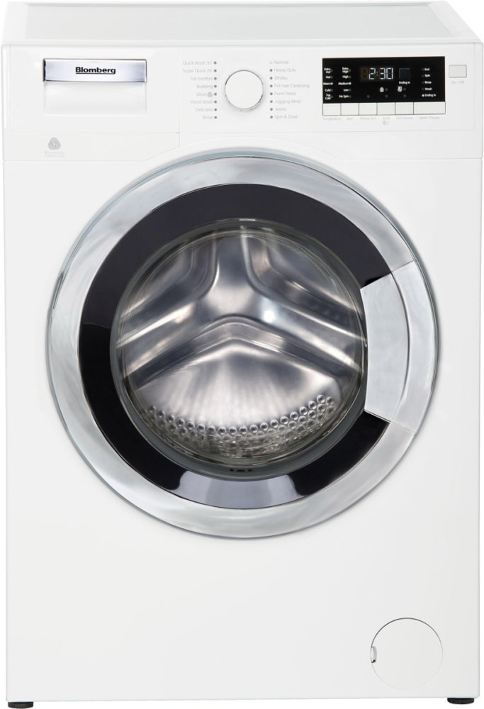 Beko 7154841900 24 Inch Compact Washer with 2.5 Cu. Ft Capacity, 1400rpm, Chrome Door Ring - Wm98400Sx2